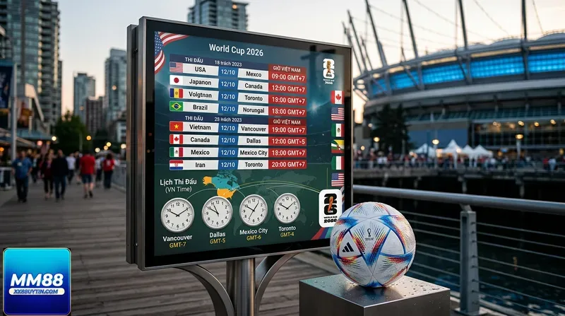 Cập nhật Lịch thi đấu World Cup 2026 chi tiết theo giờ Việt Nam