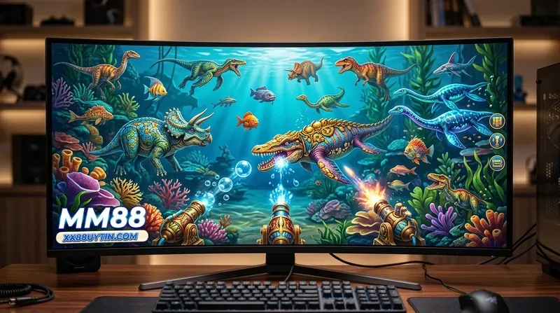 Tổng quan về game **bắn cá Dino Fishing** tại **mm88**