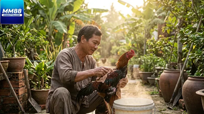 Cách chăm sóc gà chọi thay lông: Vệ sinh và sinh hoạt